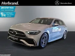 Metalliclack hightechsilber Gebraucht 2024 Mercedes C300 AMG line Kombi | 46.440 € (Fairer Preis)