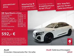 Gletscherweiß metallic Gebraucht 2023 Audi Q8 e-tron S-Line SUV | 65.850 € (Superpreis)