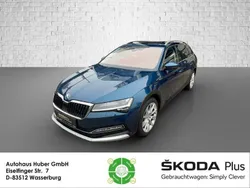 Lavablau metallic Gebraucht 2020 Skoda Superb Scout 4x4 Kombi | 30.970 € (Fairer Preis)