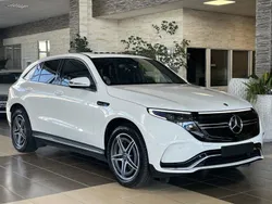 Weiß Gebraucht 2021 Mercedes EQC400 AMG line SUV | 43.850 € (Etwas zu teuer)