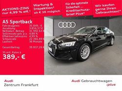 Brillantschwarz Gebraucht 2024 Audi A5 Sportback Basis Limousine | 34.990 € (Superpreis)