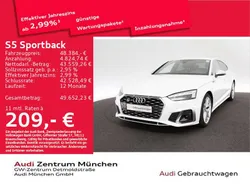 Ibisweiß Gebraucht 2023 Audi S5 Limousine | 48.384 € (Superpreis)
