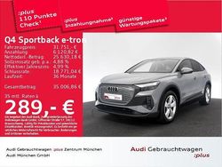 Grau Gebraucht 2023 Audi Q4 Sportback e-tron Sport SUV | 31.751 € (Fairer Preis)