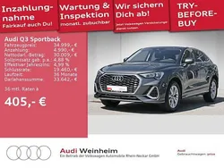 Daytonagrau perleffekt Gebraucht 2022 Audi Q3 Sportback Design SUV | 34.999 € (Fairer Preis)
