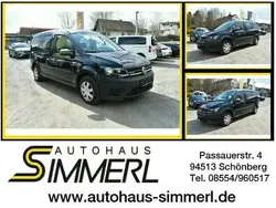 Deep black perleffekt (schwarz) Gebraucht 2021 VW Caddy Maxi Conceptline Van / Kleinbus | 18.950 € (Superpreis)