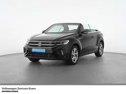 Deep black perleffekt schwarz Gebraucht 2024 VW T-Roc Cabriolet R-line Cabrio | 34.960 € (Fairer Preis)