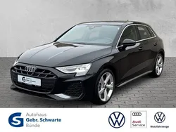 Schwarz Gebraucht 2024 Audi A3 Sportback S-Line Limousine | 36.900 € (Guter Preis)