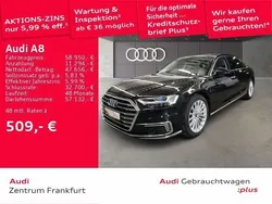 Mythosschwarz metallic Gebraucht 2021 Audi A8L Ambiente Limousine | 62.950 € (Fairer Preis)
