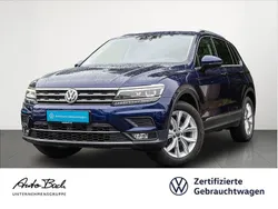 Atlantic blue metallic Gebraucht 2020 VW Tiguan Highline SUV | 26.440 € (Fairer Preis)