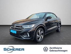 Deep black perleffekt schwarz Gebraucht 2022 VW T-Roc Cabriolet R-line Cabrio | 28.800 € (Fairer Preis)