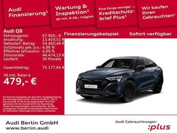 Plasmablau metallic Gebraucht 2024 Audi Q8 Sportback e-tron S-Line SUV | 67.900 €