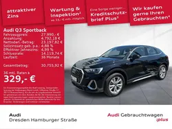 Mythosschwarz metallic Gebraucht 2021 Audi Q3 S-Line SUV | 27.990 € (Guter Preis)