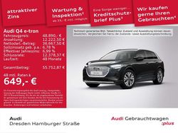 Mythosschwarz metallic Gebraucht 2025 Audi Q4 e-tron Ambiente SUV | 48.890 € (Superpreis)