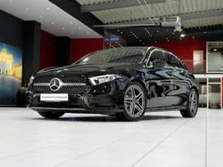 Kosmosschwarz metalliclack Gebraucht 2021 Mercedes A180 AMG line Kleinwagen | 25.680 € (Guter Preis)