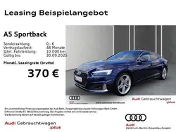 Navarrablau metallic Gebraucht 2024 Audi A5 Sportback Advanced Plus Limousine | 38.160 € (Fairer Preis)