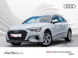 Weiß (gletscherweiß metallic) Gebraucht 2024 Audi A3 Sportback Advanced Plus Limousine | 27.970 € (Fairer Preis)