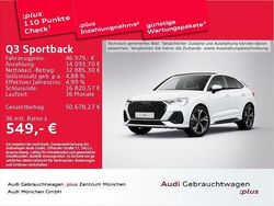 Weiß Gebraucht 2024 Audi Q3 Sportback S-Line SUV | 46.979 € (Teuer)