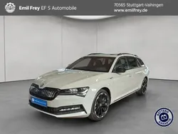 Stahlgrau uni Gebraucht 2022 Skoda Superb SportLine Kombi | 23.890 € (Fairer Preis)