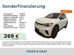 Gletscherweiß metallic schwarz Gebraucht 2021 VW ID.4 Pro SUV | 31.880 € (Fairer Preis)