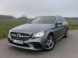Grau Gebraucht 2018 Mercedes C400 AMG line Kombi | 27.000 € (Guter Preis)