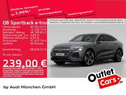 Daytonagrau perleffekt Gebraucht 2023 Audi Q8 e-tron S-Line SUV | 60.992 € (Guter Preis)