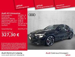 Mythosschwarz metallic Gebraucht 2024 Audi A3 S-Line Limousine | 39.930 €