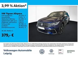 Blau Gebraucht 2022 VW Tiguan Allspace R-line SUV | 36.970 € (Etwas zu teuer)