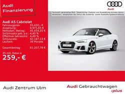2y gletscherweiß metallic Gebraucht 2024 Audi A5 Cabriolet S-Line Cabrio | 55.430 € (Teuer)
