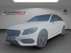 Weiß Gebraucht 2015 Mercedes C220 AMG line Kombi | 18.900 € (Fairer Preis)