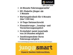 Black / black Gebraucht 2021 Smart ForFour Electric Drive Passion Limousine | 9.440 € (Fairer Preis)