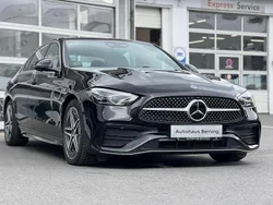 Schwarz Gebraucht 2024 Mercedes C220 AMG line Limousine | 41.990 € (Fairer Preis)