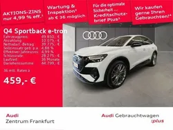 Weiß Gebraucht 2023 Audi Q4 Sportback e-tron Sport SUV | 48.950 € (Teuer)