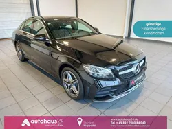 Schwarz Gebraucht 2020 Mercedes C300 AMG line Limousine | 33.470 € (Etwas zu teuer)