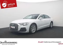Gletscherweiß metallic Gebraucht 2023 Audi A8 Ambiente Limousine | 63.980 € (Superpreis)