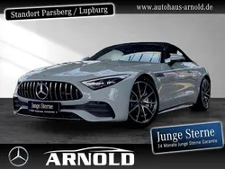 Manufaktur alpingrau uni Gebraucht 2023 Mercedes SL43 AMG Premium Cabrio | 103.800 € (Etwas zu teuer)