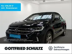 Deep black perleffekt schwarz Gebraucht 2024 VW T-Roc Cabriolet R-line Cabrio | 34.000 € (Guter Preis)