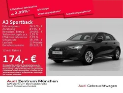 Schwarz Gebraucht 2022 Audi A3 Sportback e-tron Limousine | 24.579 € (Fairer Preis)