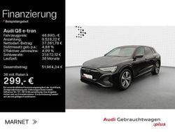 Mythosschwarz metallic Gebraucht 2023 Audi Q8 e-tron S-Line SUV | 46.890 € (Guter Preis)