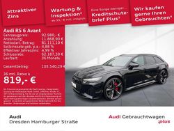 Mythosschwarz metallic Gebraucht 2023 Audi RS6 Performance Kombi | 92.980 € (Superpreis)