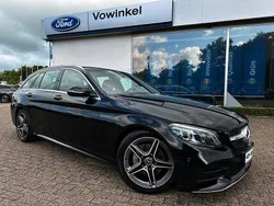 Schwarz Gebraucht 2021 Mercedes C220 AMG line Limousine | 28.395 € (Fairer Preis)