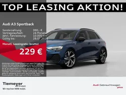 Blau Gebraucht 2024 Audi A3 Sportback S-Line Limousine | 40.480 € (Fairer Preis)