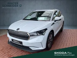 Moonweiss metallic met. Gebraucht 2021 Skoda Enyaq iV Loft SUV | 26.855 € (Fairer Preis)