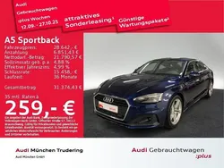 Navarrablau metallic Gebraucht 2021 Audi A5 Sportback Basis Limousine | 28.642 € (Guter Preis)
