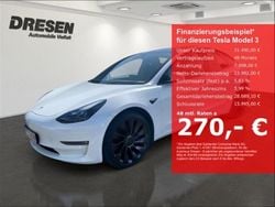 Weiss Gebraucht 2022 Tesla Model 3 Performance Limousine | 31.490 € (Fairer Preis)