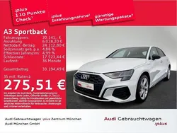 Gletscherweiß metallic Gebraucht 2023 Audi A3 Sportback e-tron S-Line Limousine | 30.141 € (Fairer Preis)