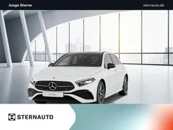 Unilack polarweiß Gebraucht 2024 Mercedes A200 AMG line Limousine | 34.490 € (Etwas zu teuer)