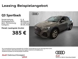 Chronosgrau metallic Gebraucht 2024 Audi Q3 Sportback S-Line SUV | 37.210 € (Superpreis)