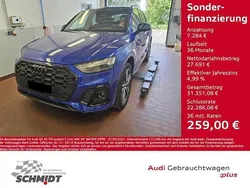 Blau Gebraucht 2022 Audi Q5 S-Line SUV | 34.975 € (Guter Preis)