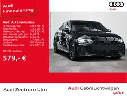 Schwarz Gebraucht 2022 Audi A3 S-Line Limousine | 50.870 €