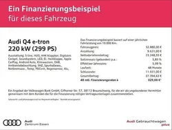 Mythosschwarz metallic Gebraucht 2021 Audi Q4 e-tron S-Line SUV | 32.880 € (Superpreis)